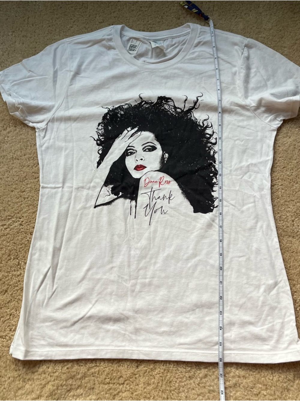 NWT Port & Company Women’s Diana Ross Thank You Tour White T-Shirt - Size M - Picture 6 of 7